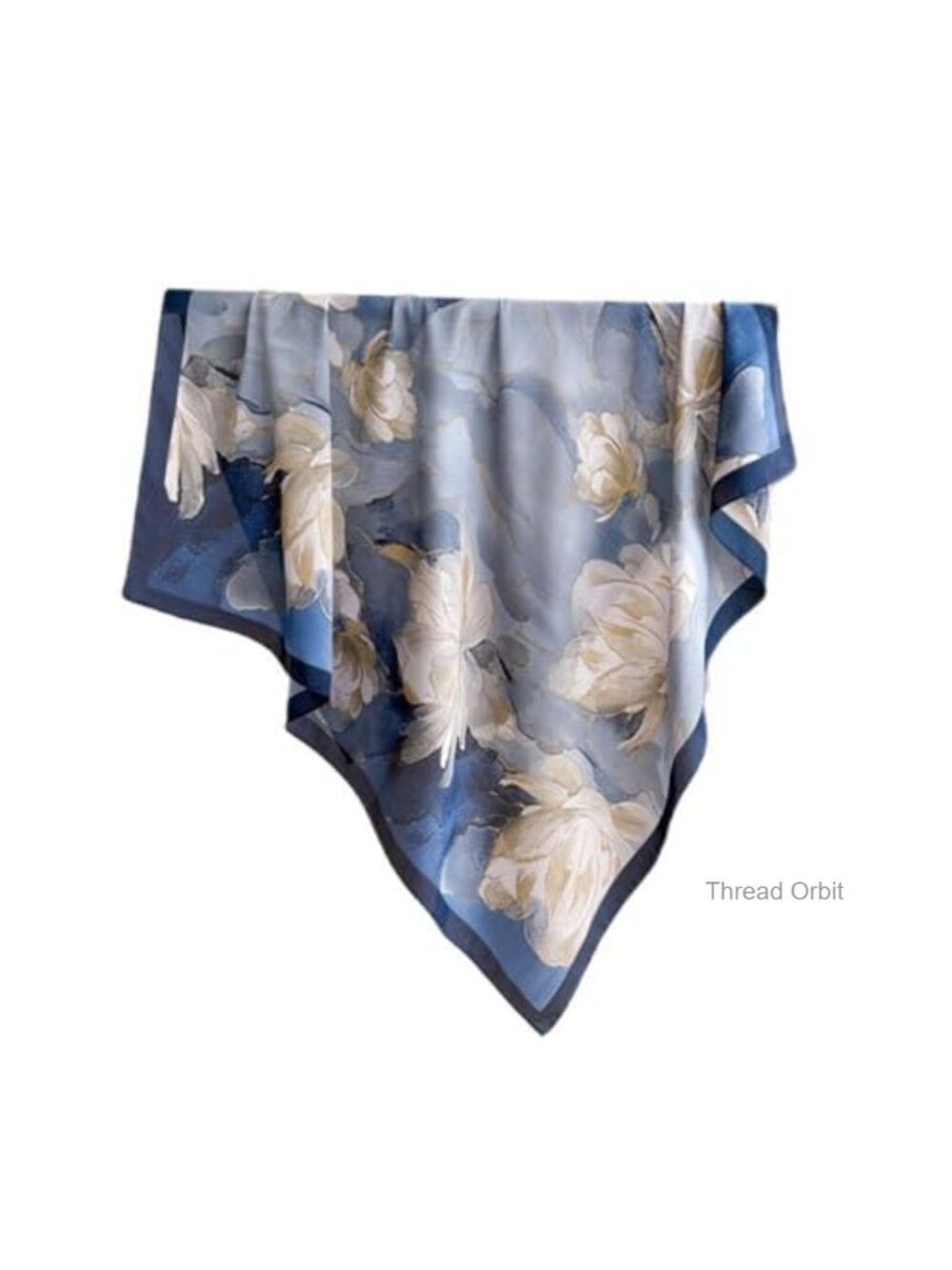 Large 35" Square Satin Silk Feeling Scarf Headscarf Hair Wrap